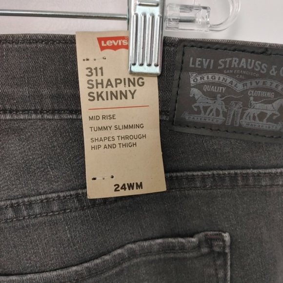 Levi’s Grey black Jeans Plus Size 24 - Picture 9 of 9